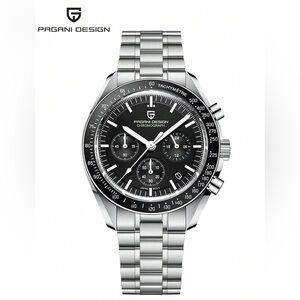 PAGANI DESIGN PD-1701 Moon Men's Chronograph Watch VK63 Quartz Sapphire 100M